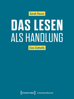 cover image of Das Lesen als Handlung